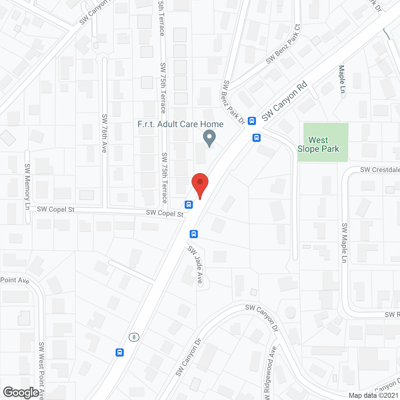 Map of the neighborhood around F.R.T. Adult Care Home