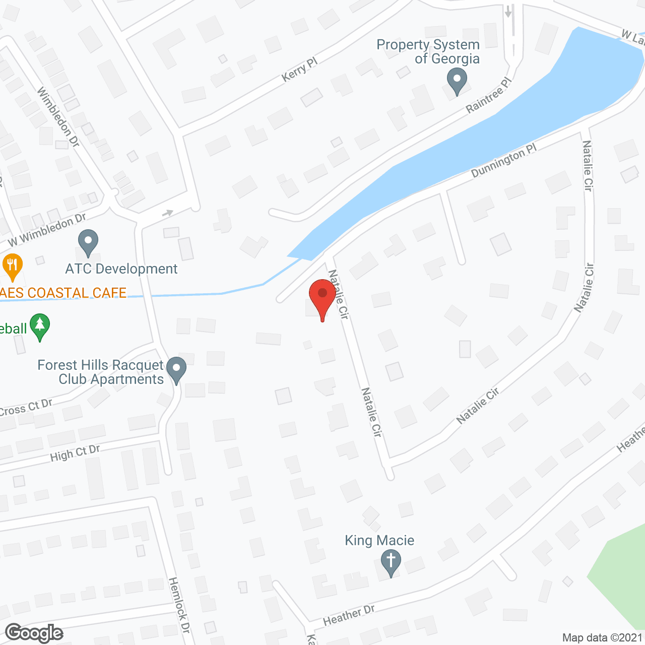Map of the neighborhood around Augusta Springs Apartments