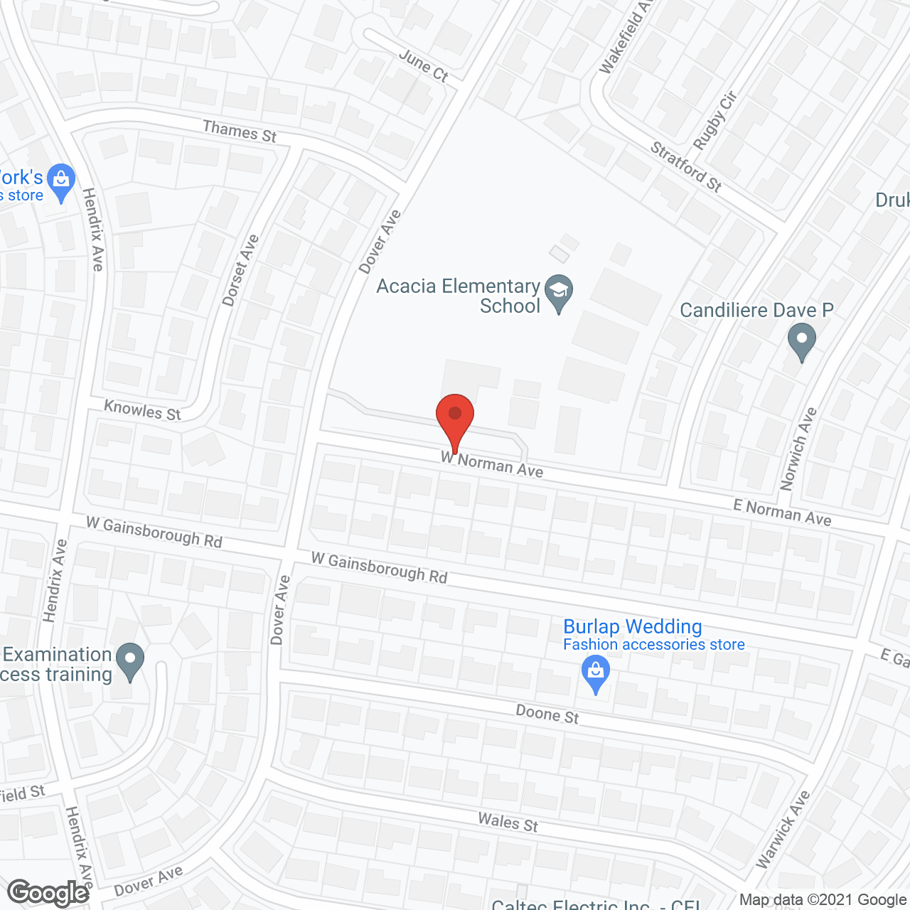 Map of the neighborhood around Lovely Community