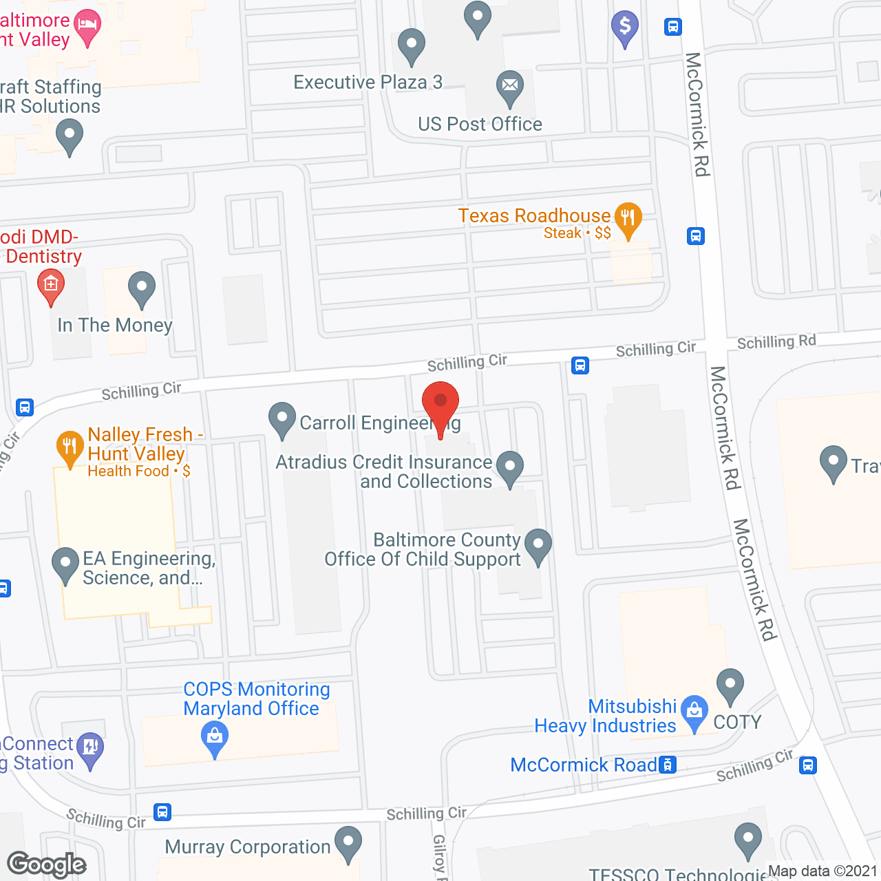 Map of the neighborhood around Warren Place Senior Apartments
