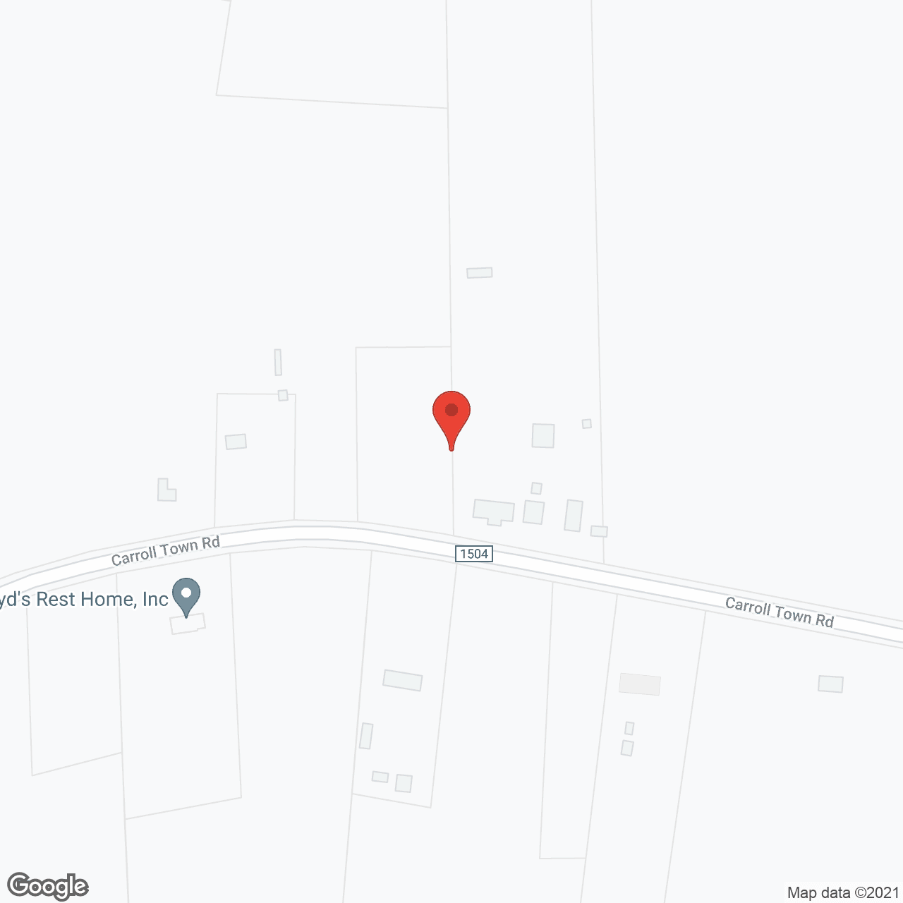 Map of the neighborhood around Boyd's Rest Home