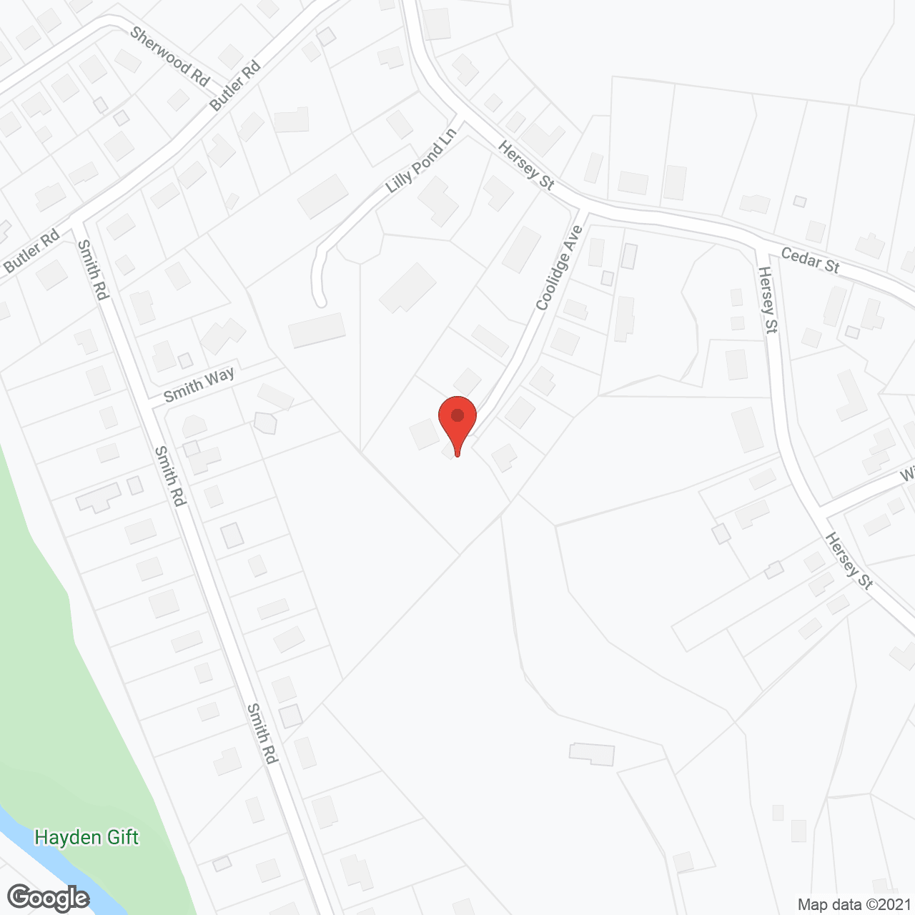 Map of the neighborhood around Vineyard Community Living - Hingham Cove