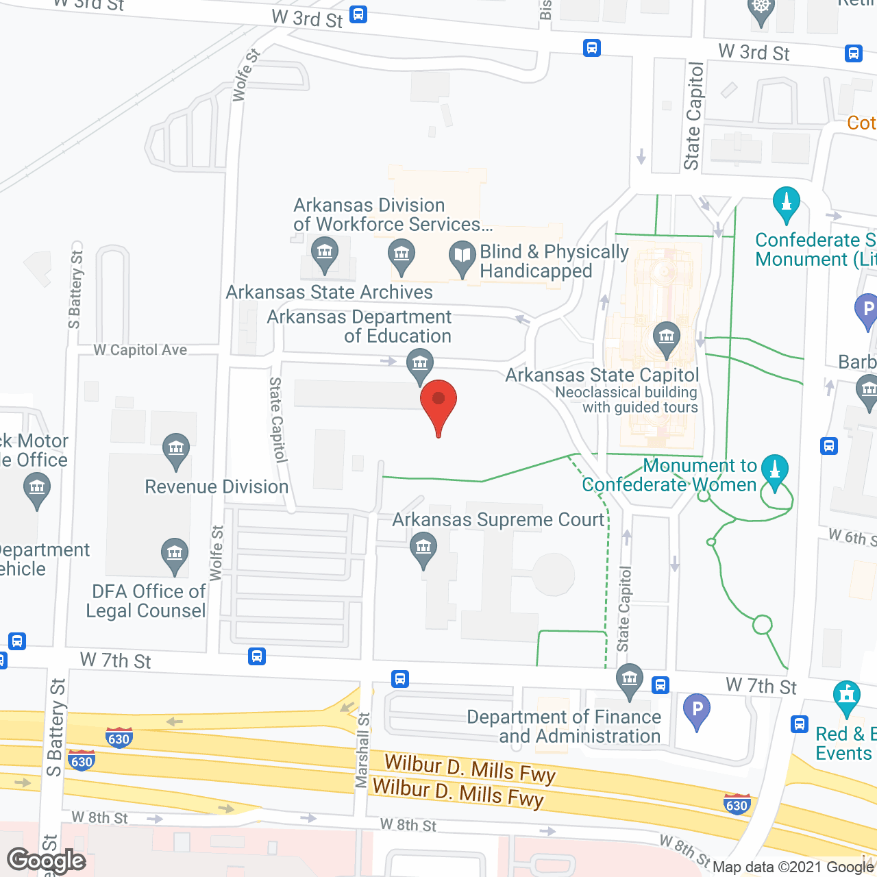 Map of the neighborhood around Chenal Village