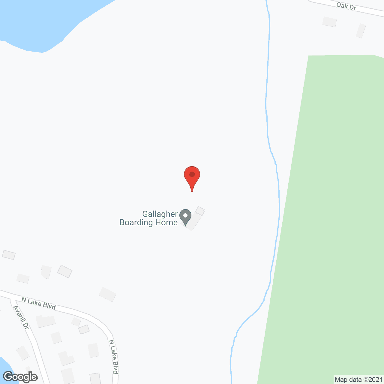 Map of the neighborhood around Gallagher Home for Seniors