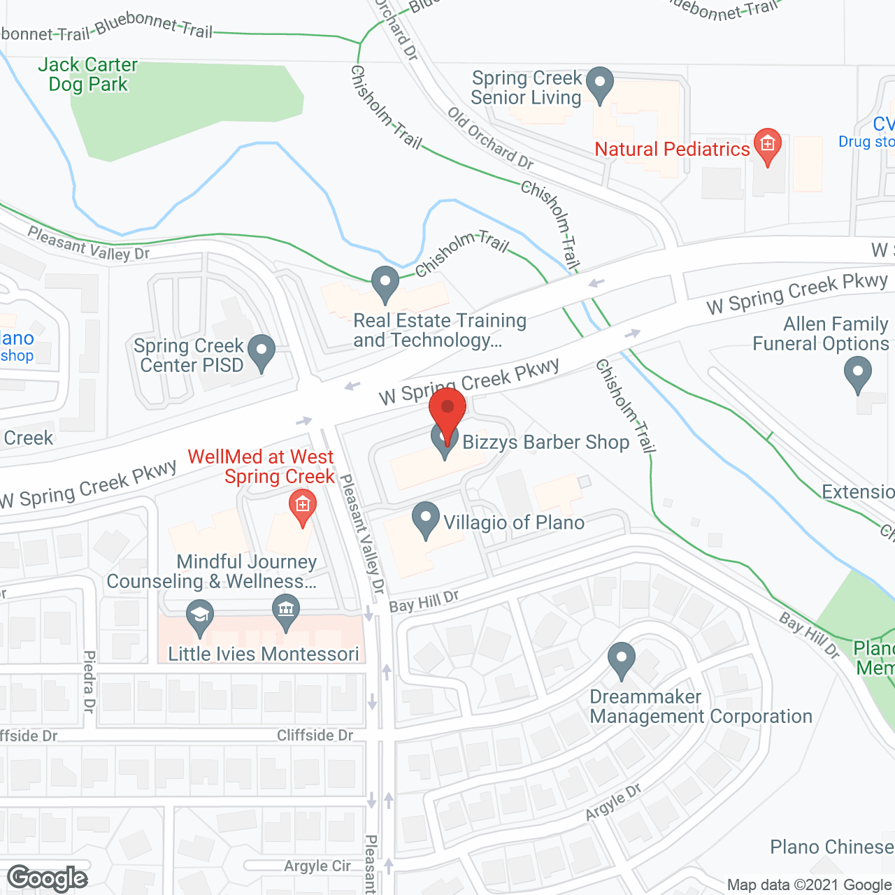 Map of the neighborhood around Arms of Hope