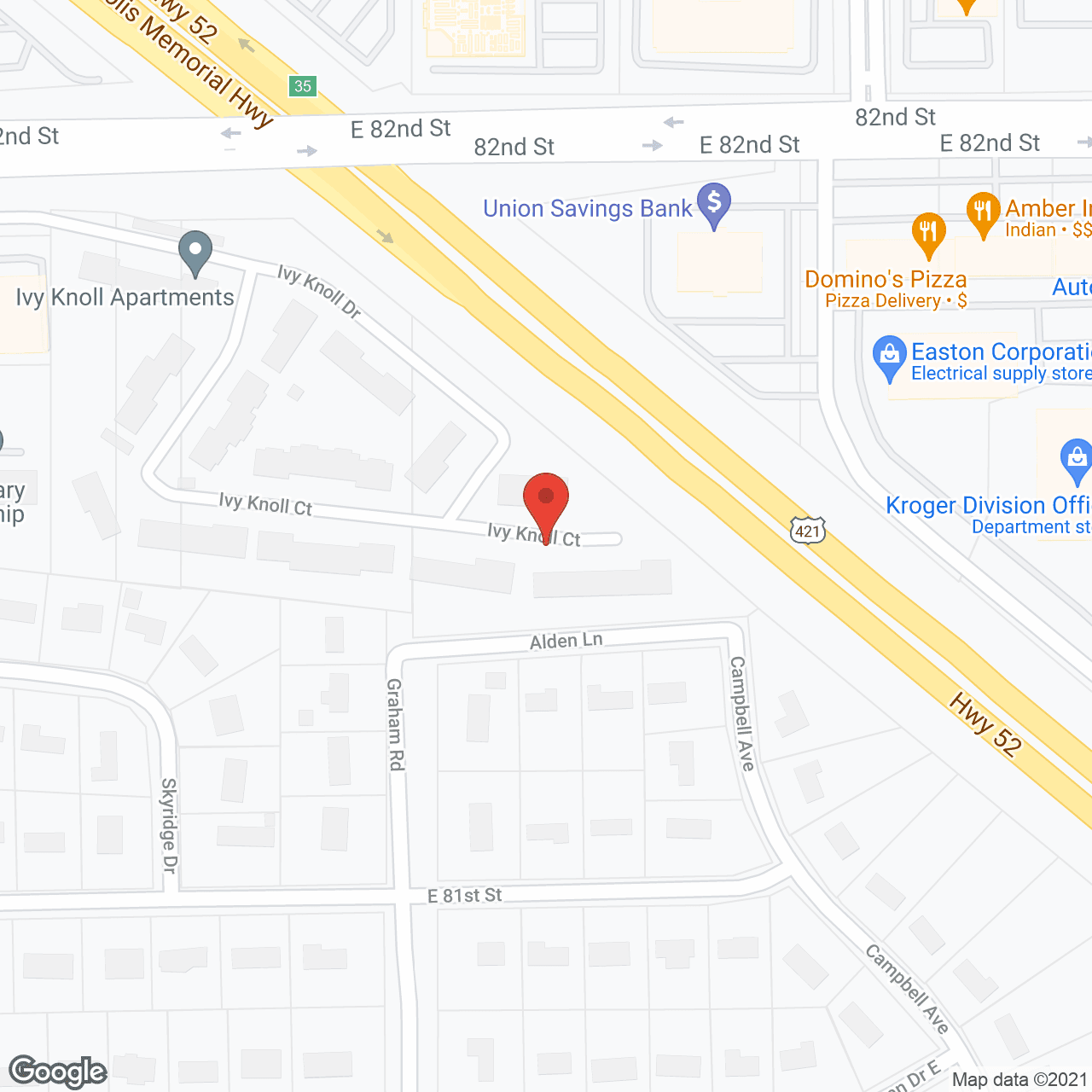 Map of the neighborhood around Encore 55+ Boutique Apartments