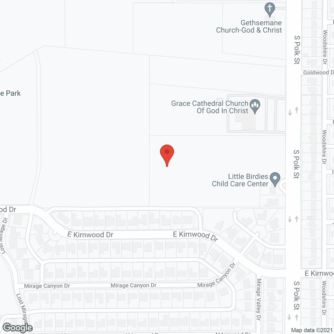 Map of the neighborhood around Blessings of Love