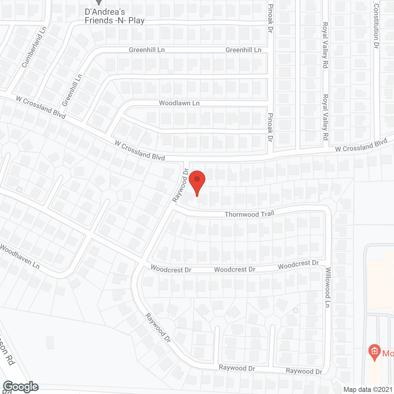 Map of the neighborhood around Mayberry Gardens Assisted Living and Memory Care