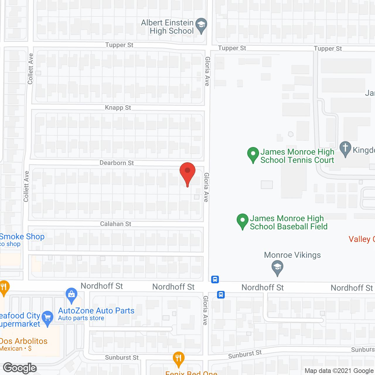 Map of the neighborhood around Heavenly Assisted Living, Inc