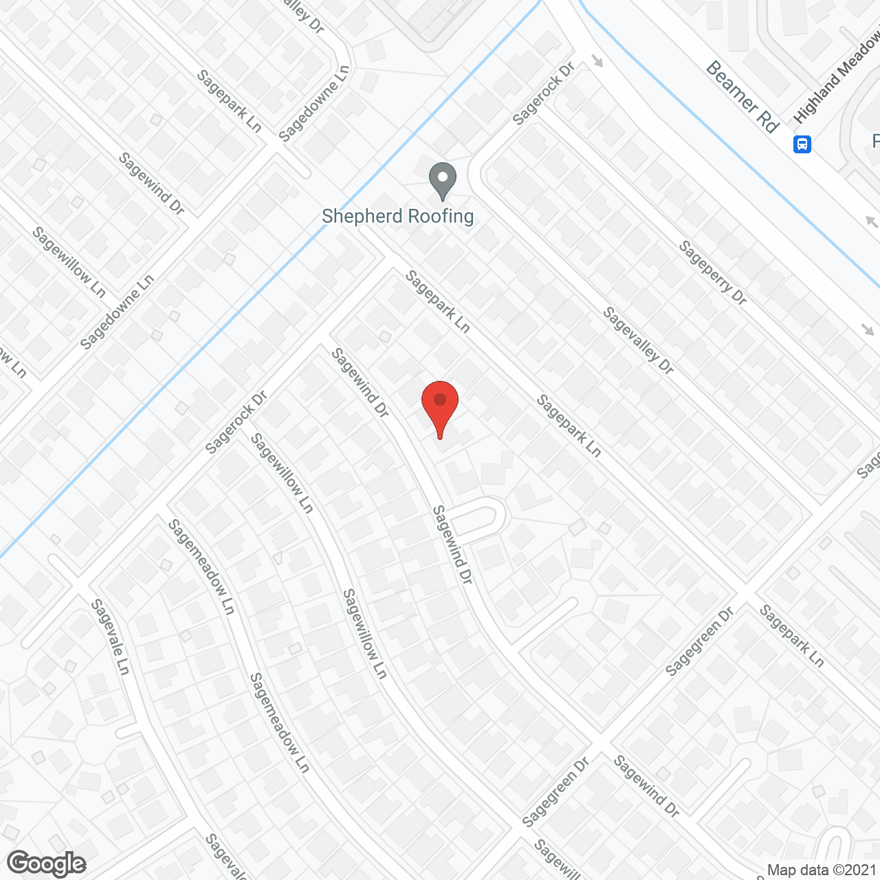 Map of the neighborhood around Bahia Personal Care Home