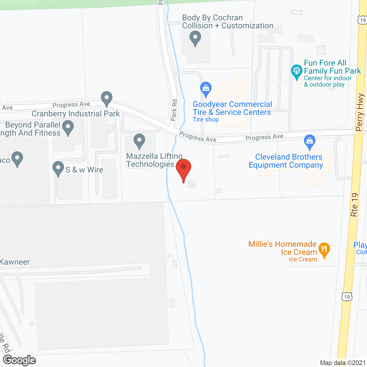 Map of the neighborhood around Atria at Cranberry Woods