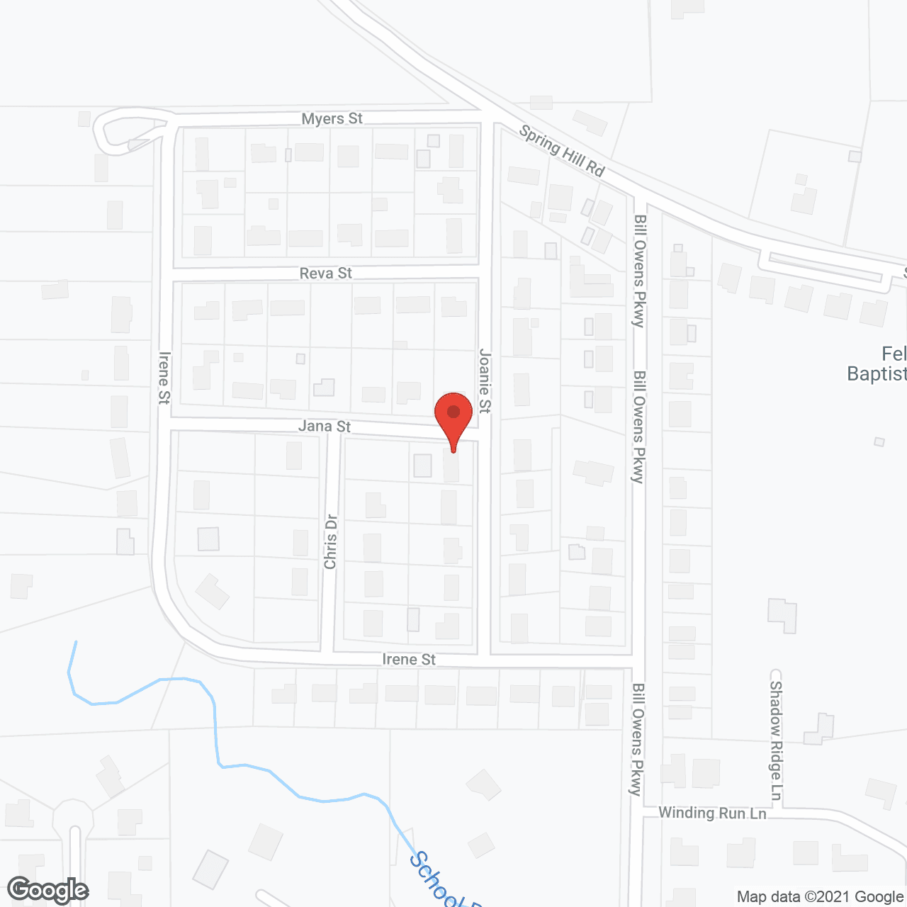 Map of the neighborhood around Parkview on Hollybrook Independent Living