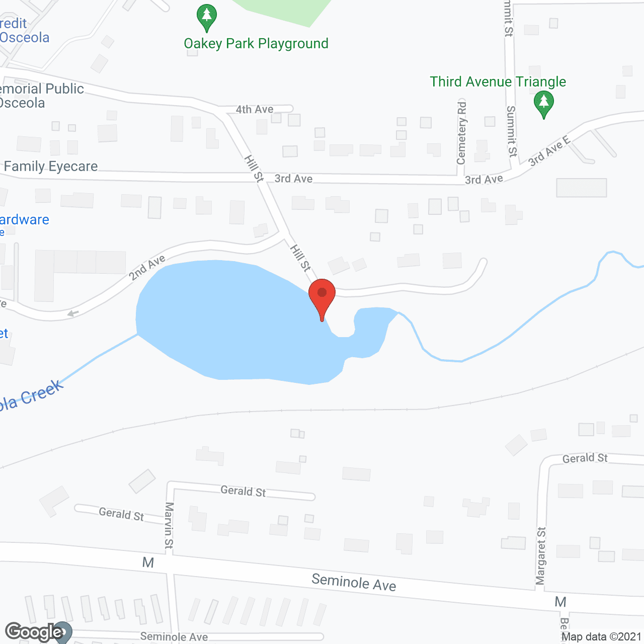 Map of the neighborhood around Eagle Ridge Senior Living