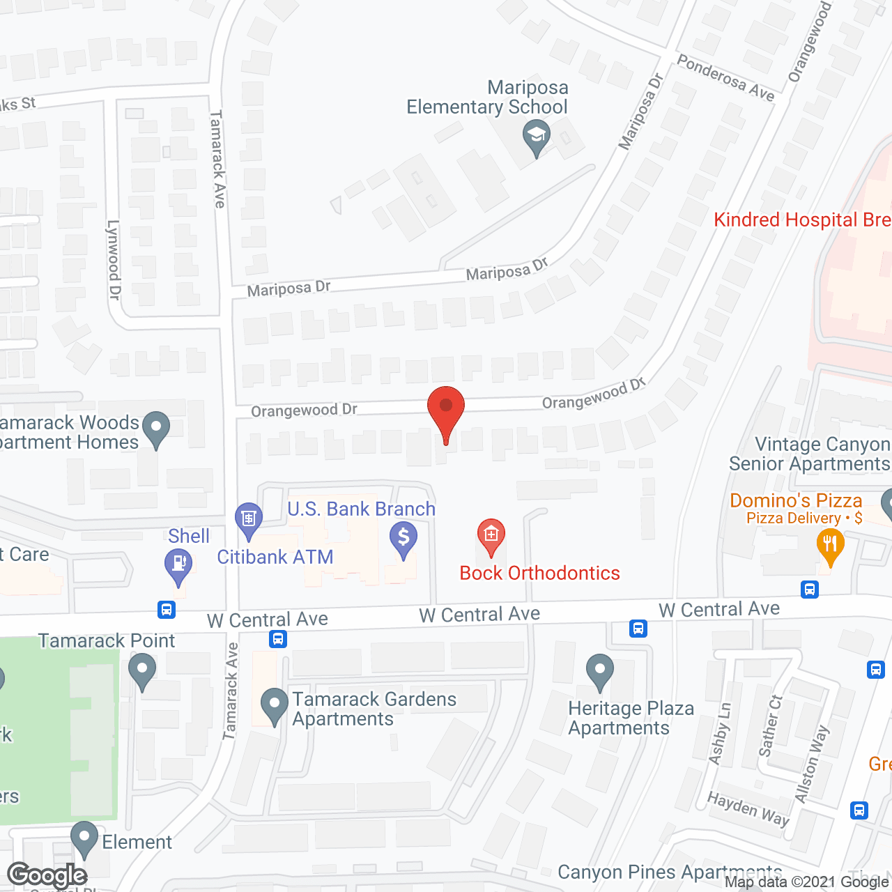 Map of the neighborhood around Comfort Keepers Home Care