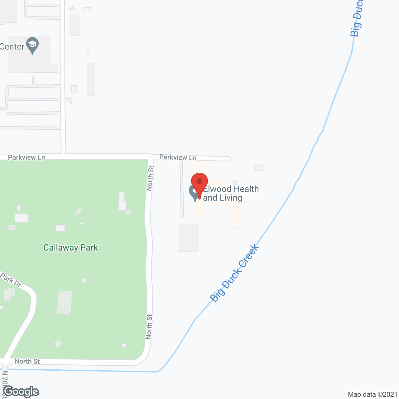 Map of the neighborhood around Elwood Health and Living