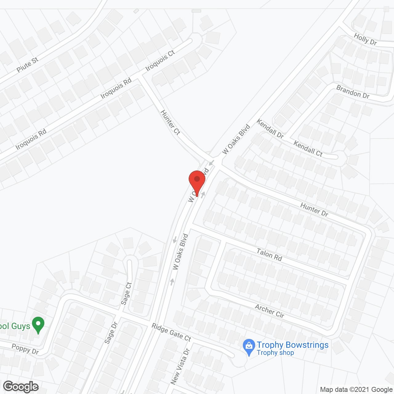 Map of the neighborhood around The Villas at Stanford Ranch