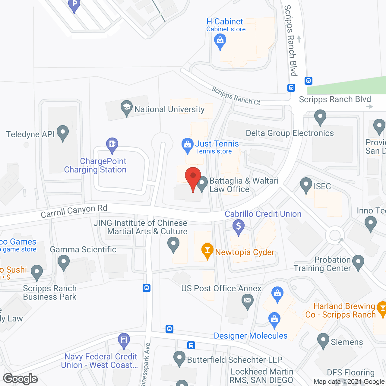 Map of the neighborhood around The Glen At Scripps Ranch