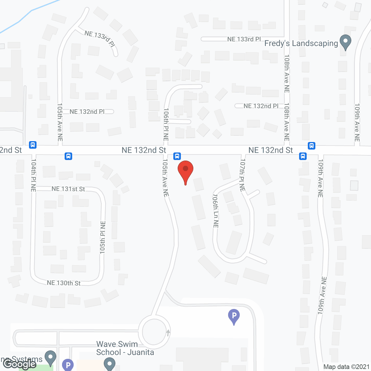 Map of the neighborhood around Alpine Residences of Kirkland