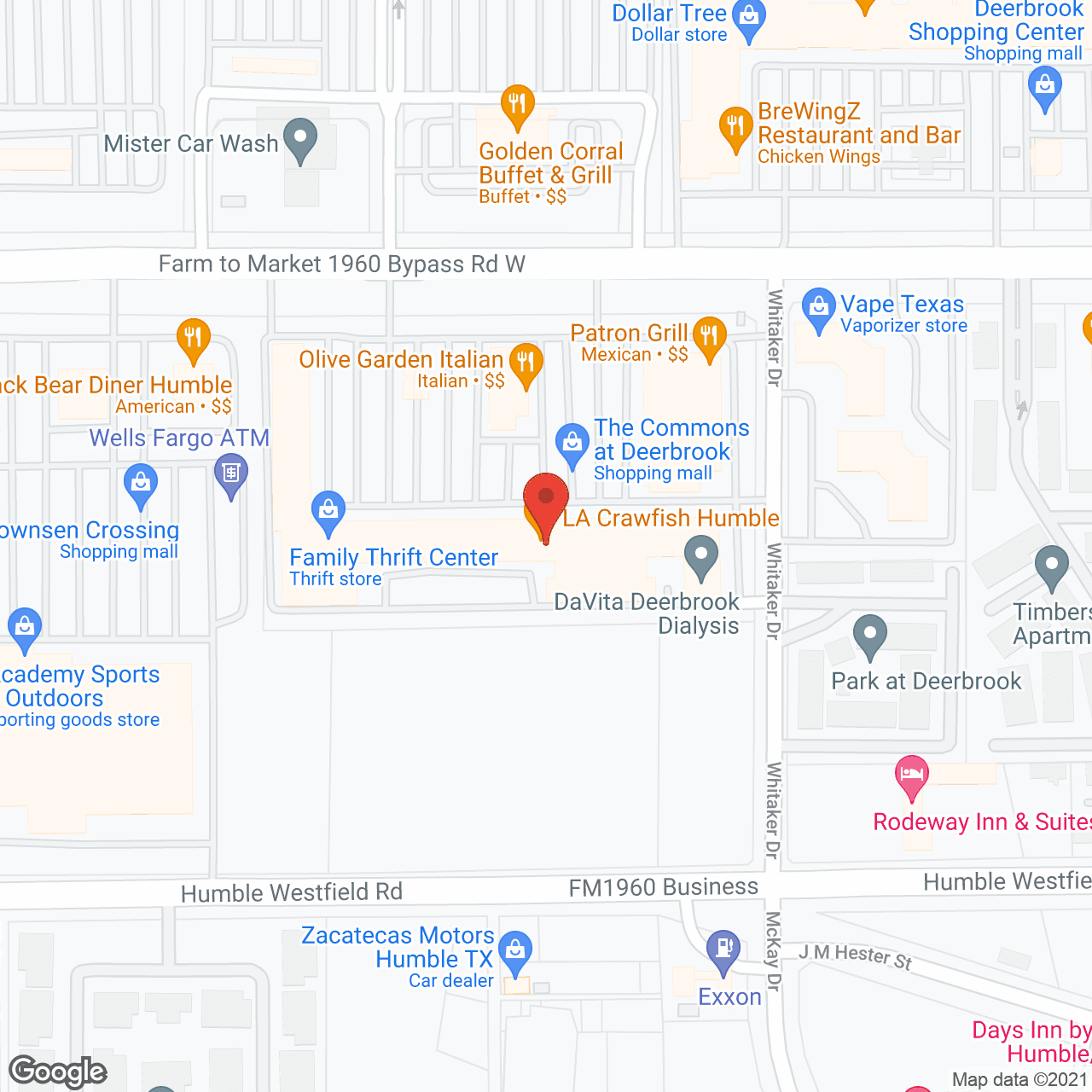 Map of the neighborhood around Crimson Heights