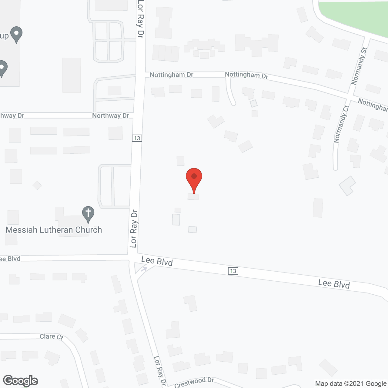 Map of the neighborhood around Birchwood Cottage - Mankato