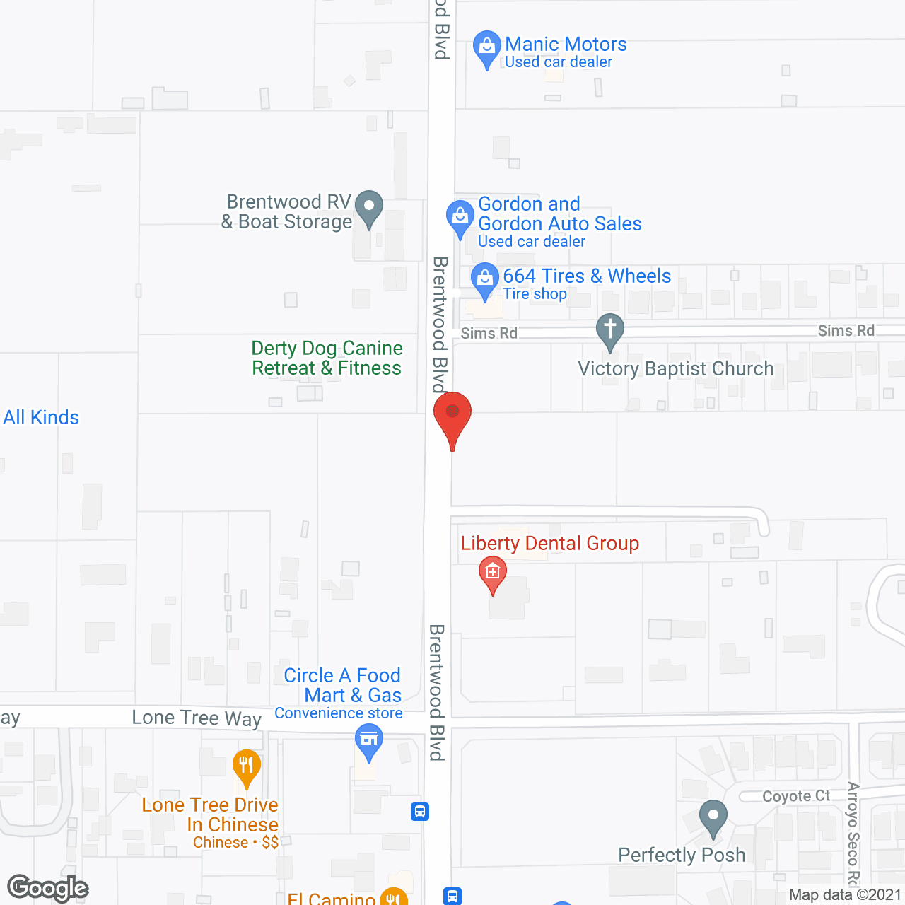 Map of the neighborhood around Joy Senior Center