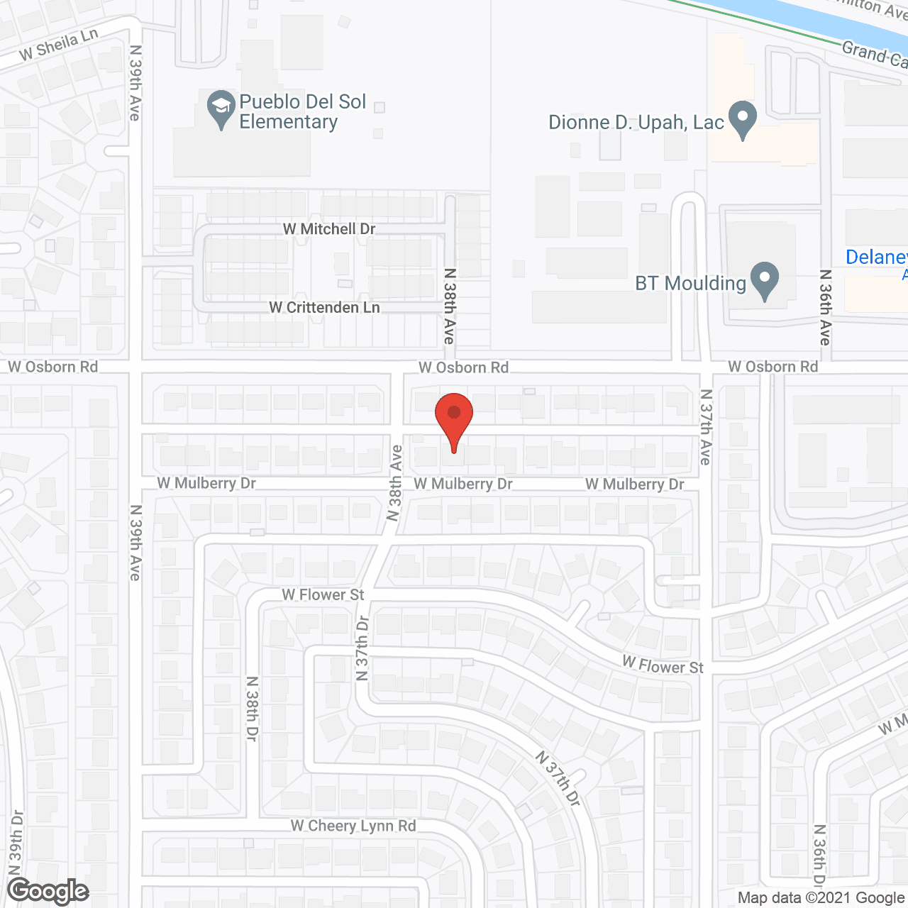 Map of the neighborhood around Family Senior Care