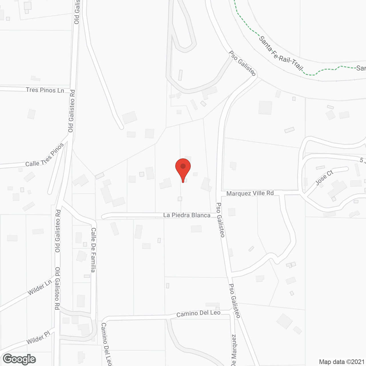 Map of the neighborhood around MorningStar of Santa Fe