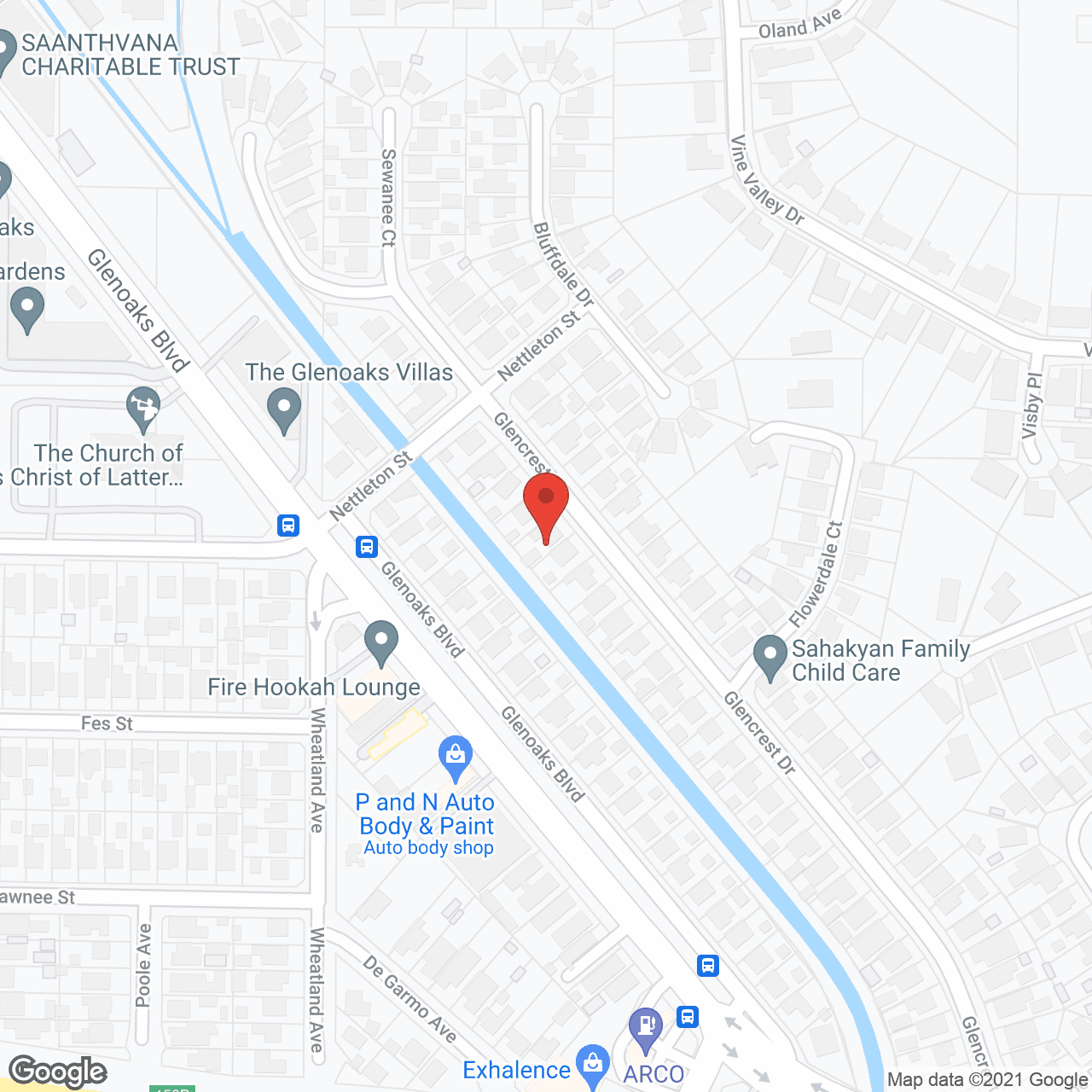 Map of the neighborhood around Hollywood Healthy Living