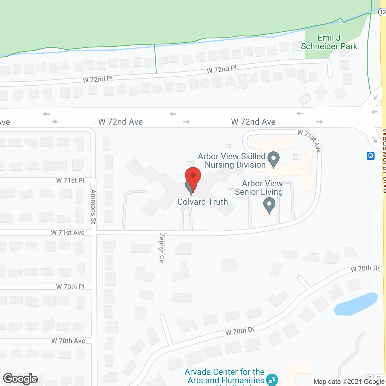 Arbor View Senior Living in google map