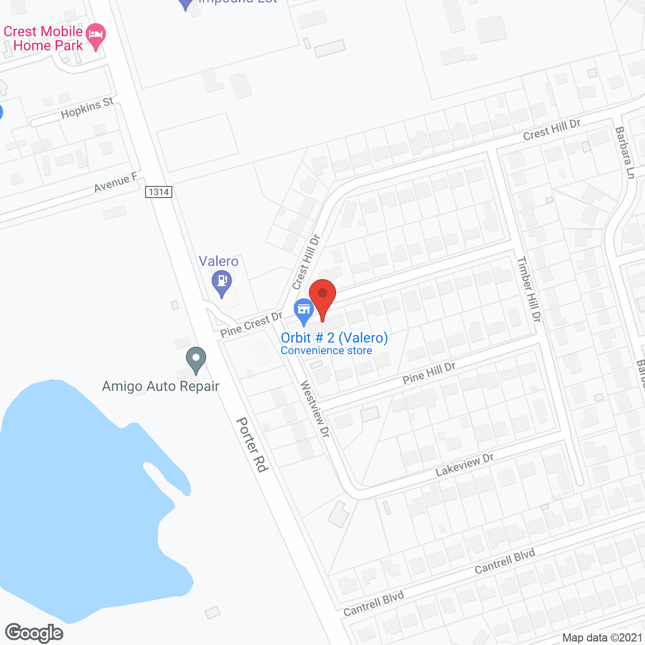 Map of the neighborhood around Above and Beyond Assisted Living