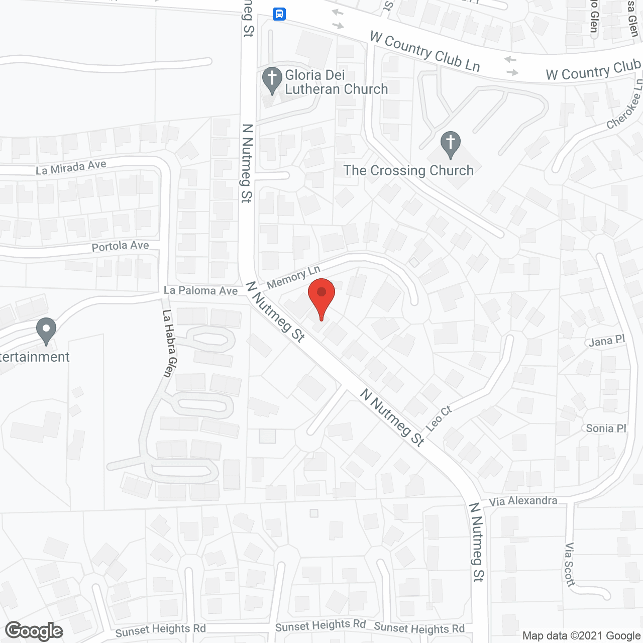 Map of the neighborhood around Country Club Manor