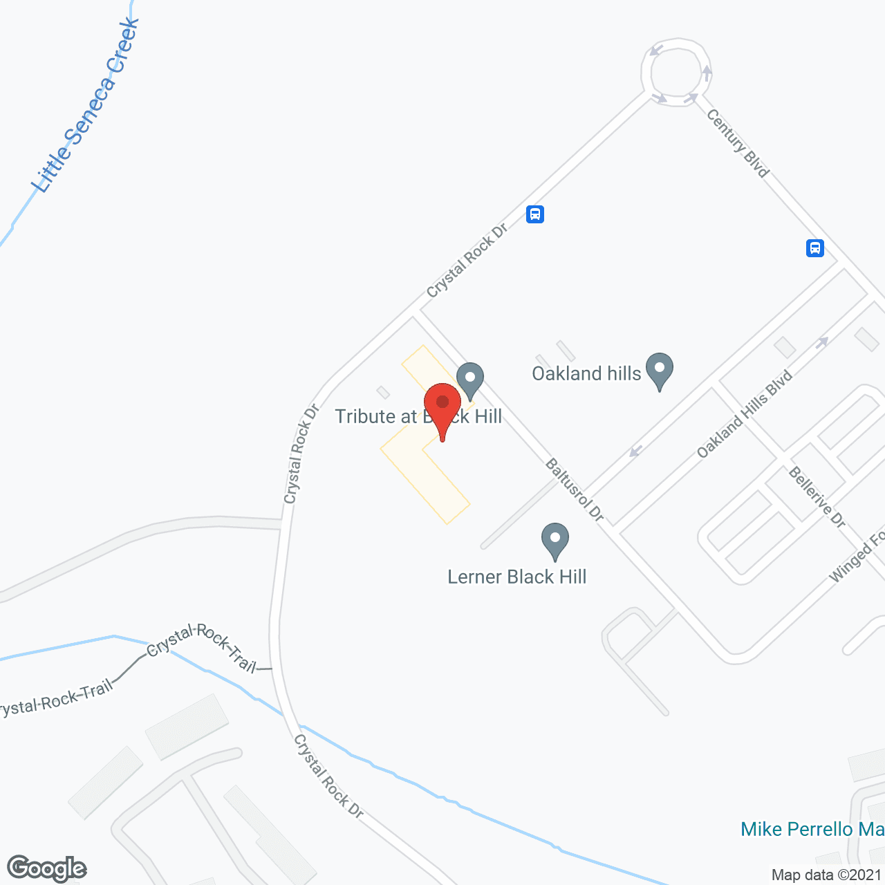 Map of the neighborhood around Tribute at Black Hill by Cogir