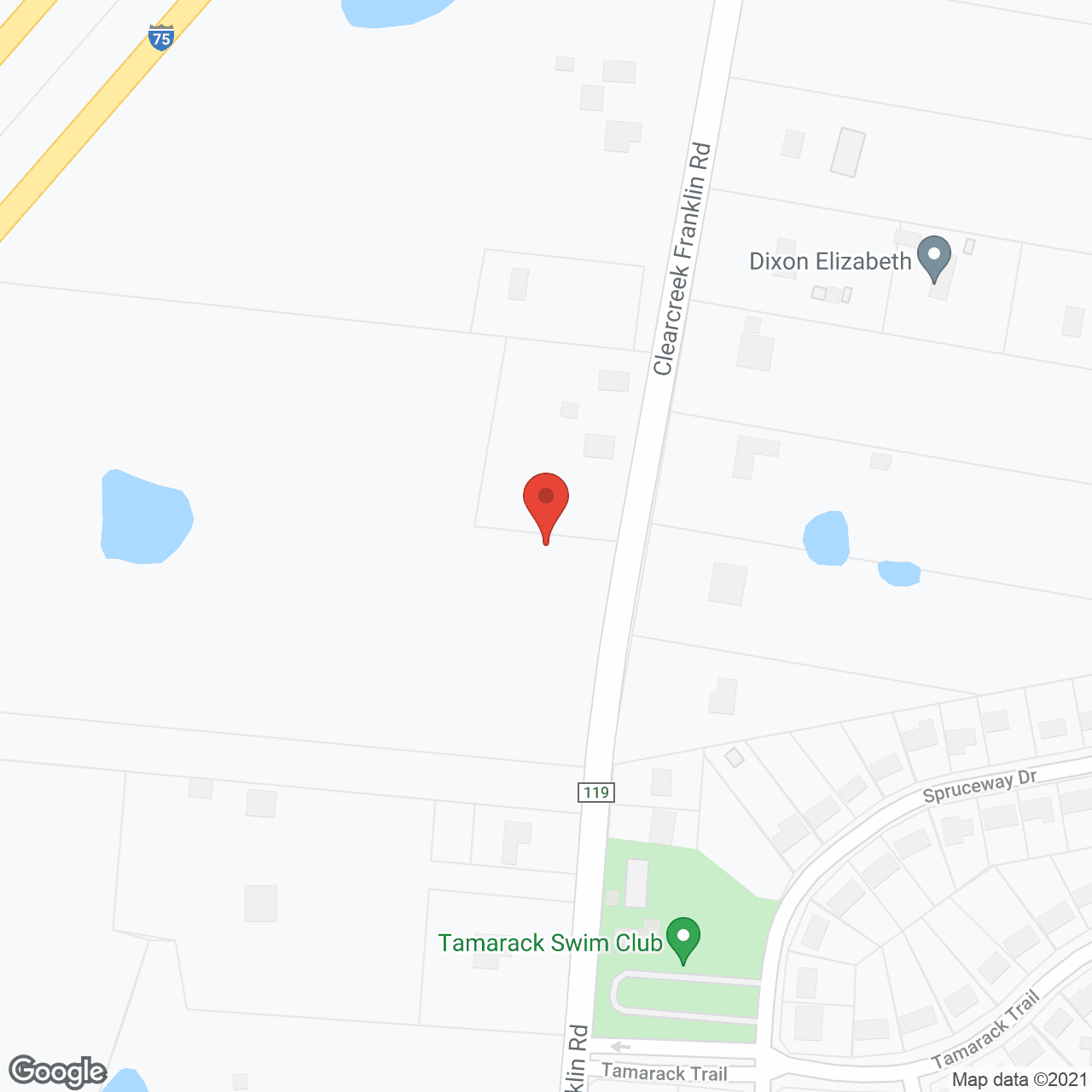 Map of the neighborhood around Tapestry Senior Living Springboro
