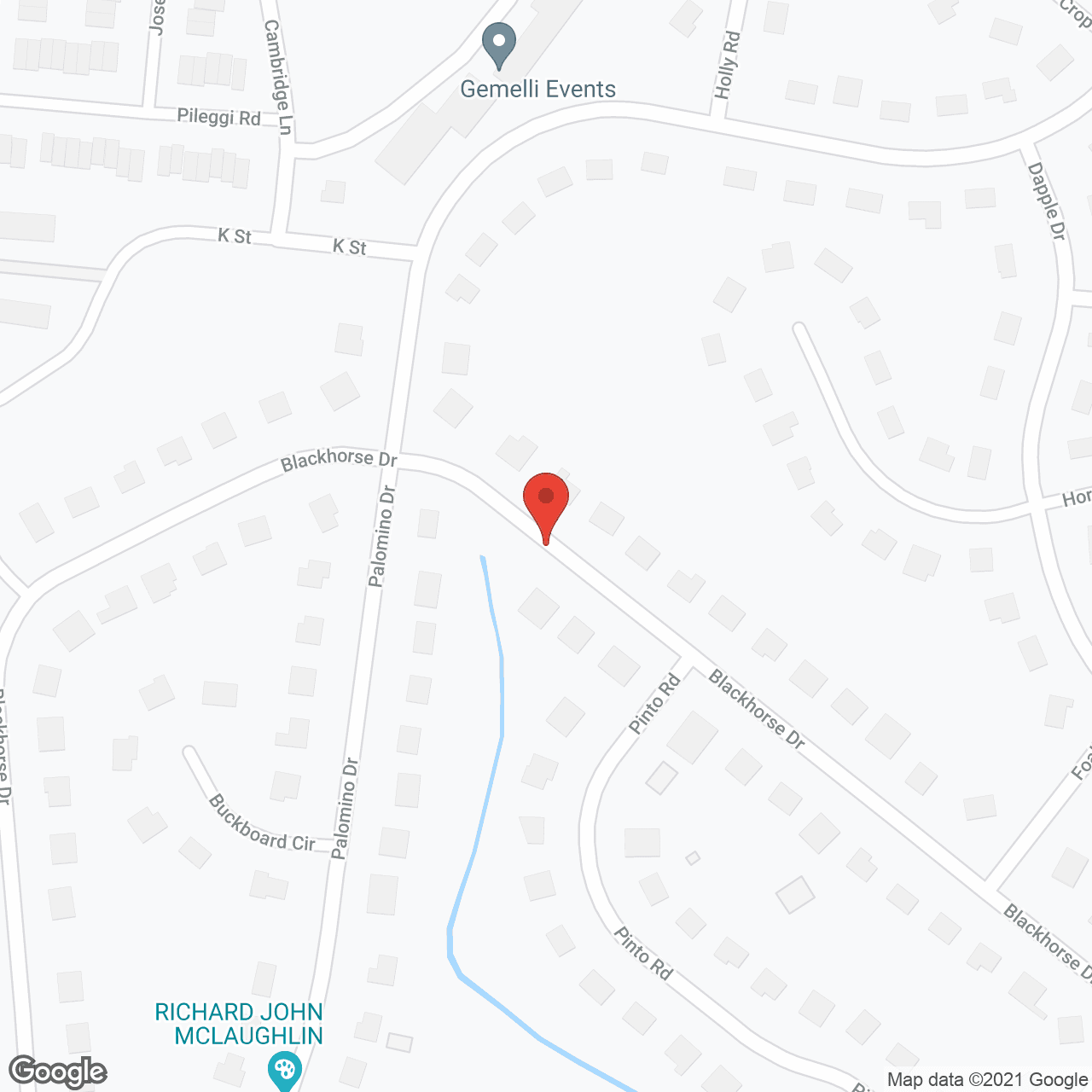 Map of the neighborhood around Bristol House