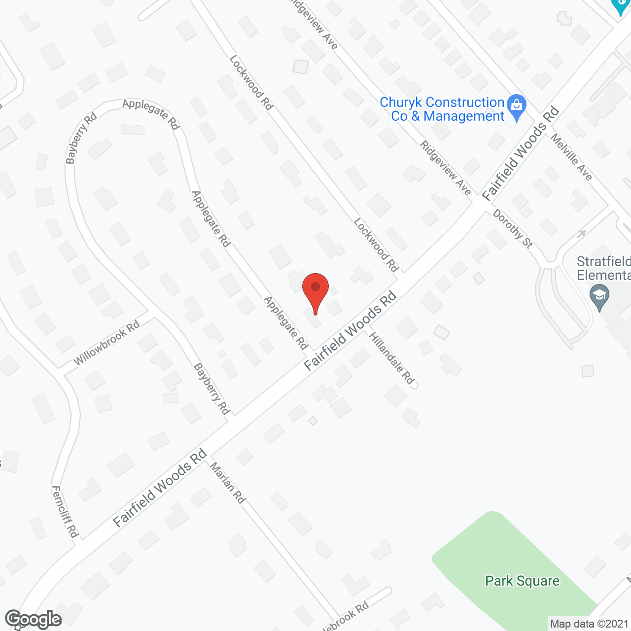 Map of the neighborhood around Sunrise of Fairfield
