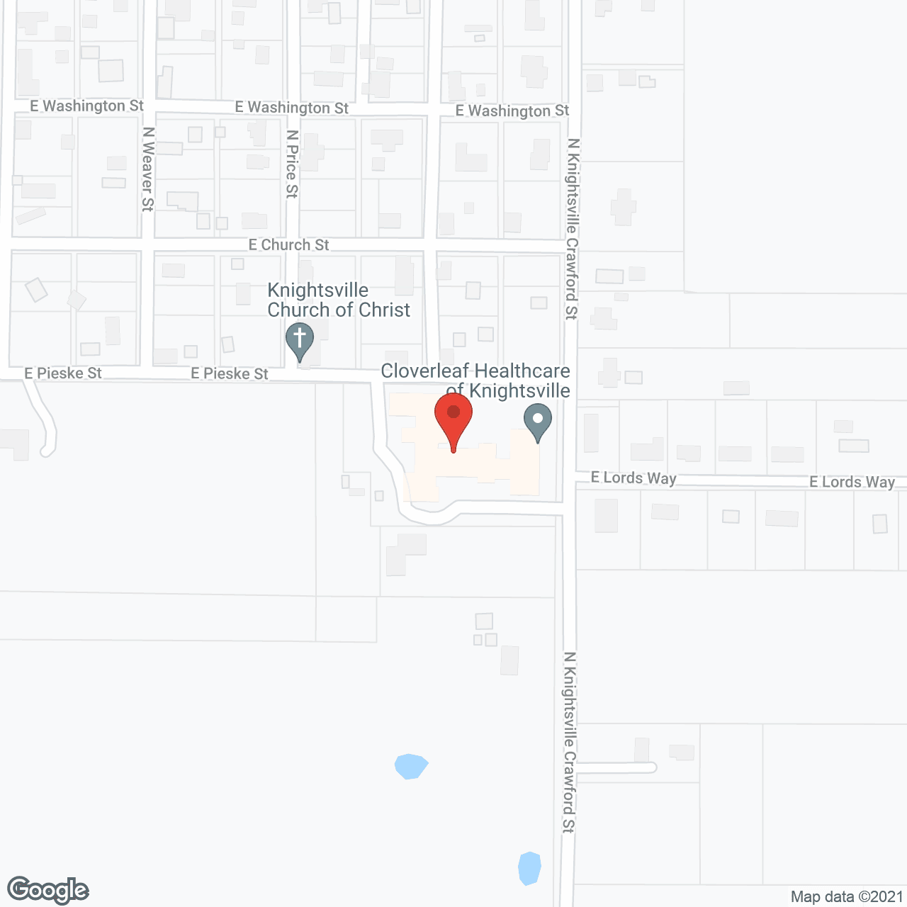 Cloverleaf Health Care in google map