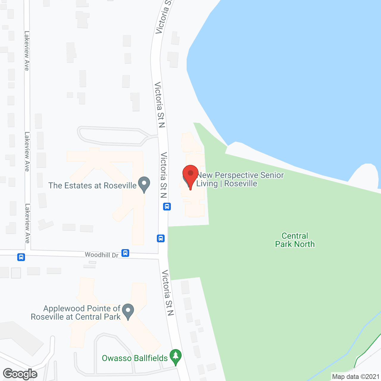Map of the neighborhood around New Persepctive Senior Living Roseville