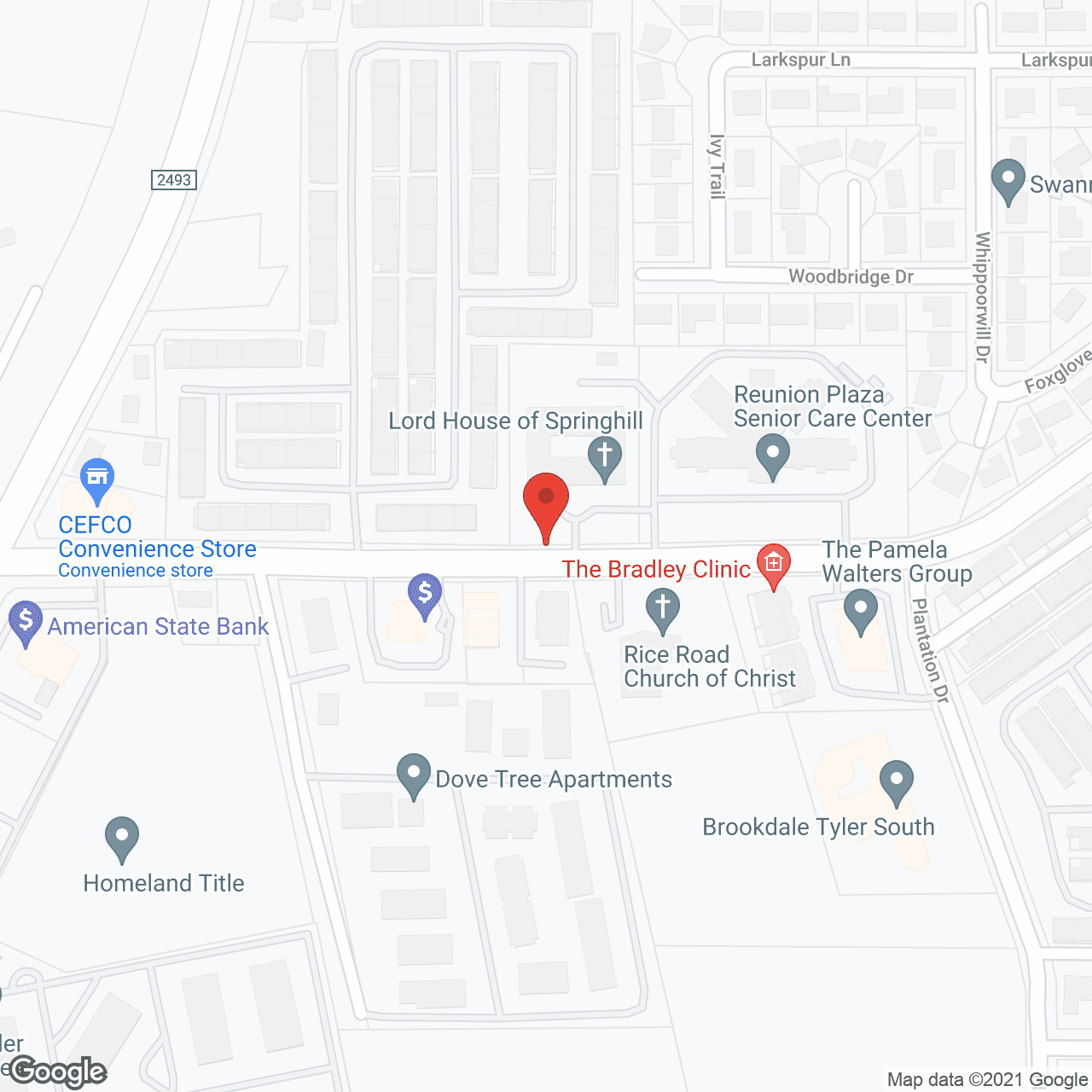 Map of the neighborhood around Reunion Inn Assisted Living