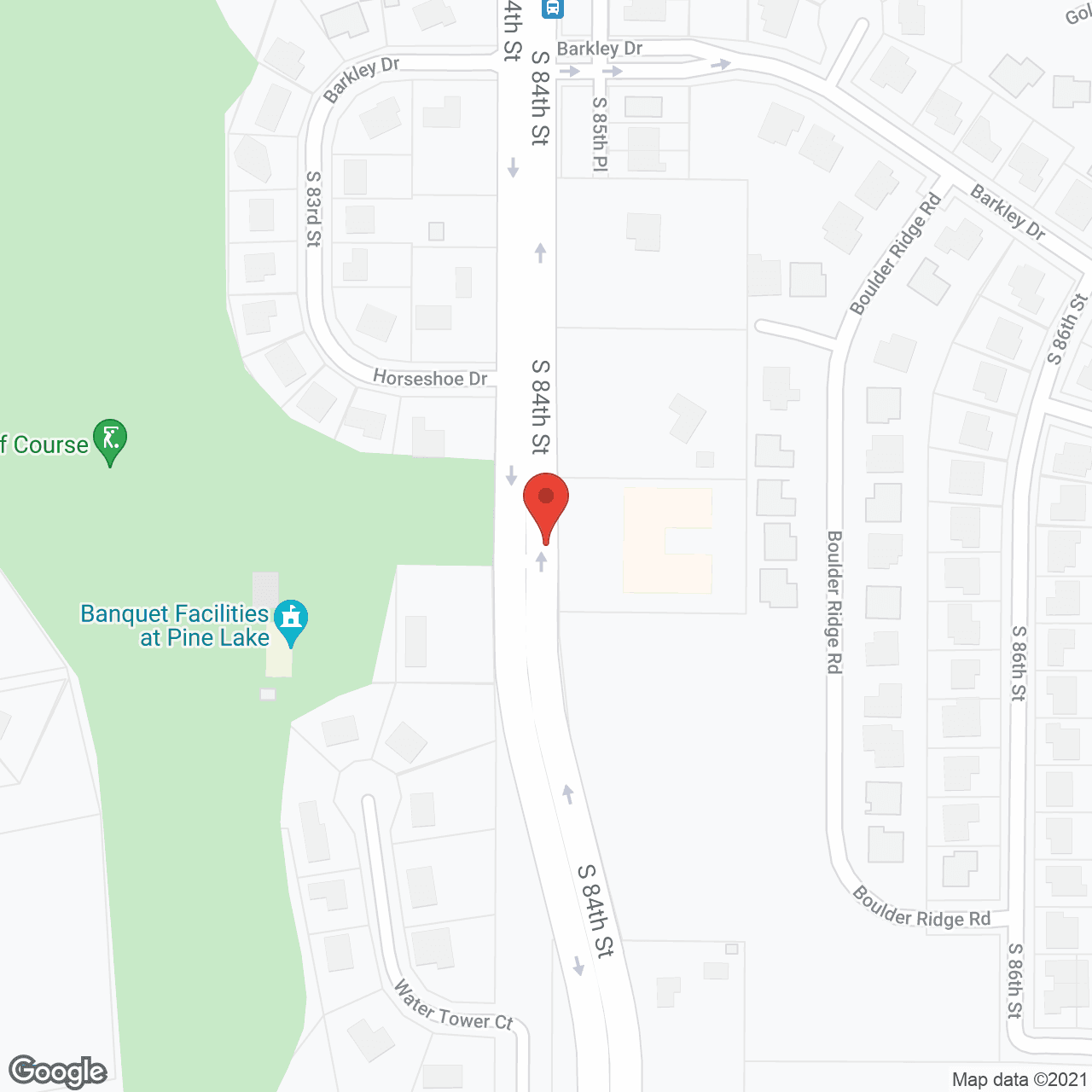 Map of the neighborhood around CountryHouse at Pine Lake - Lincoln 2