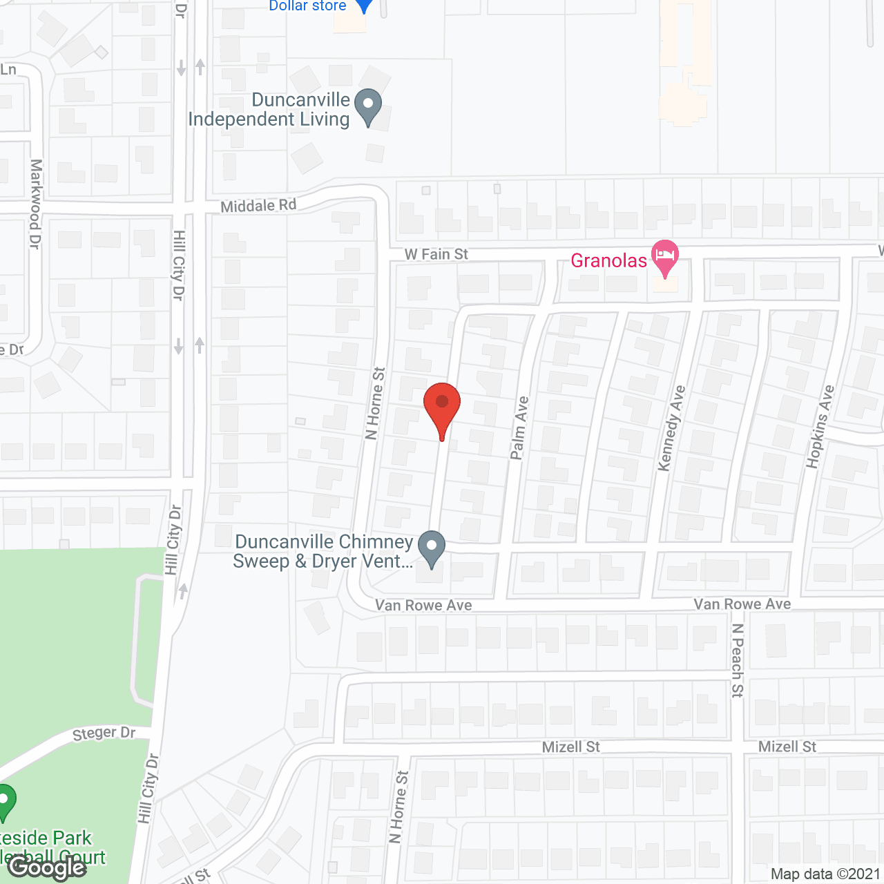 Map of the neighborhood around Duncanville Senior Living