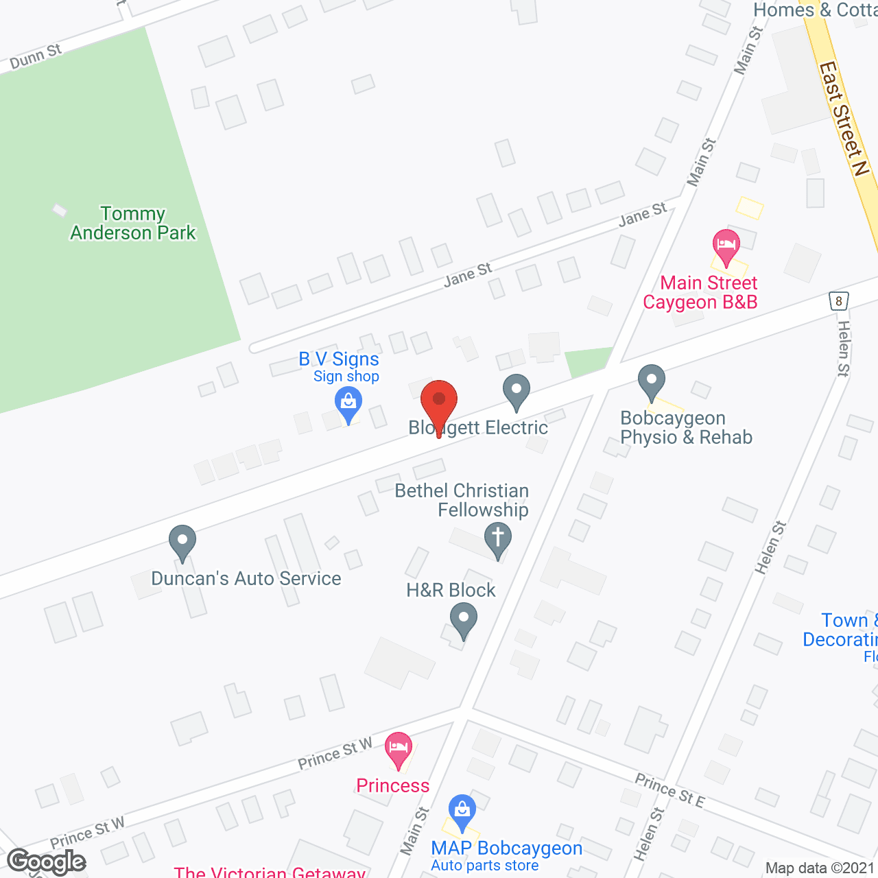 Map of the neighborhood around Wind Song