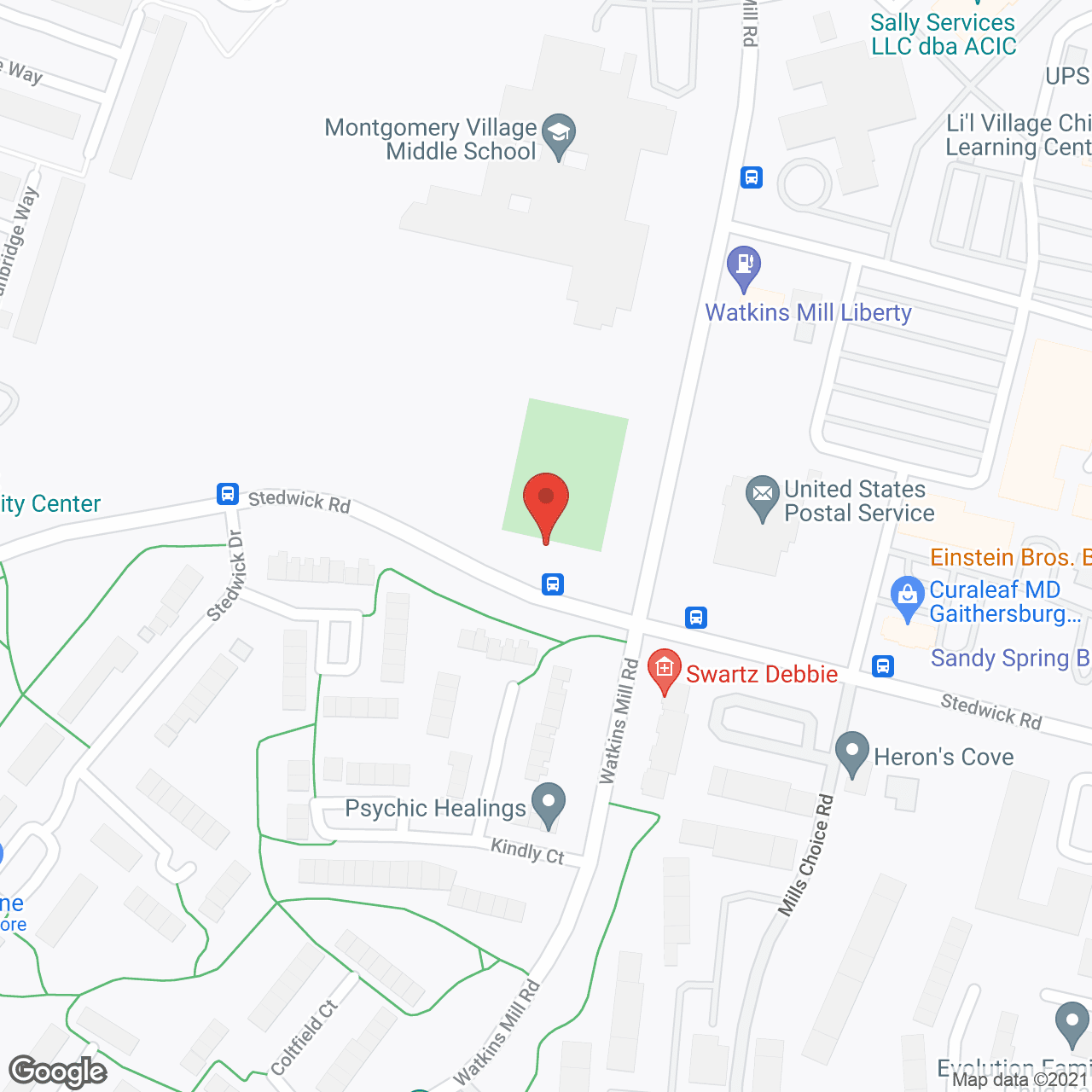 Map of the neighborhood around Victoria Home-Montgomery Village