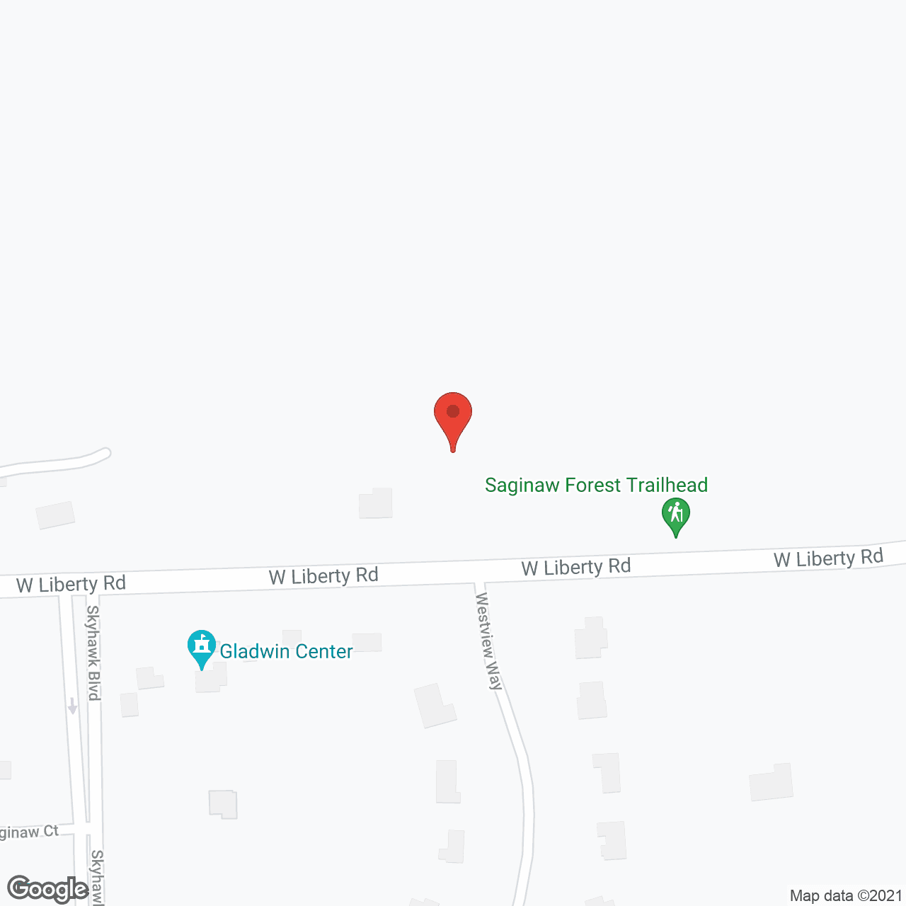 Map of the neighborhood around Balfour Ann Arbor