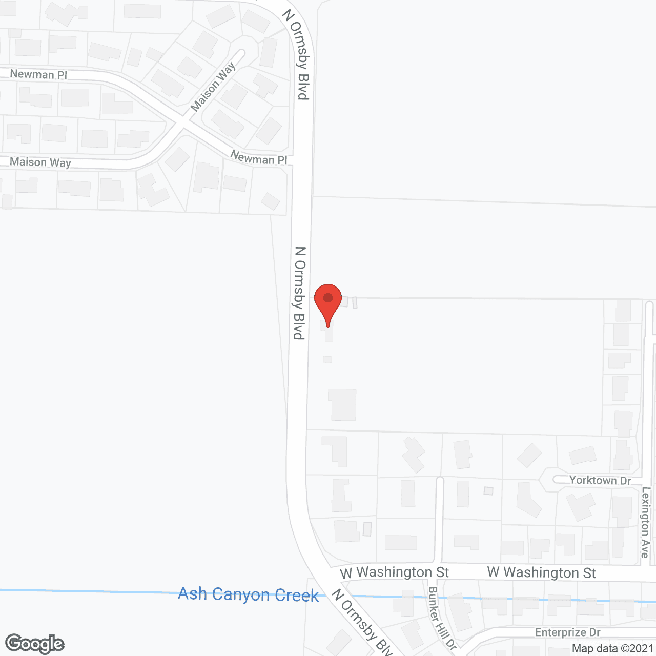 Map of the neighborhood around Carson Tahoe Expressions Memory Care