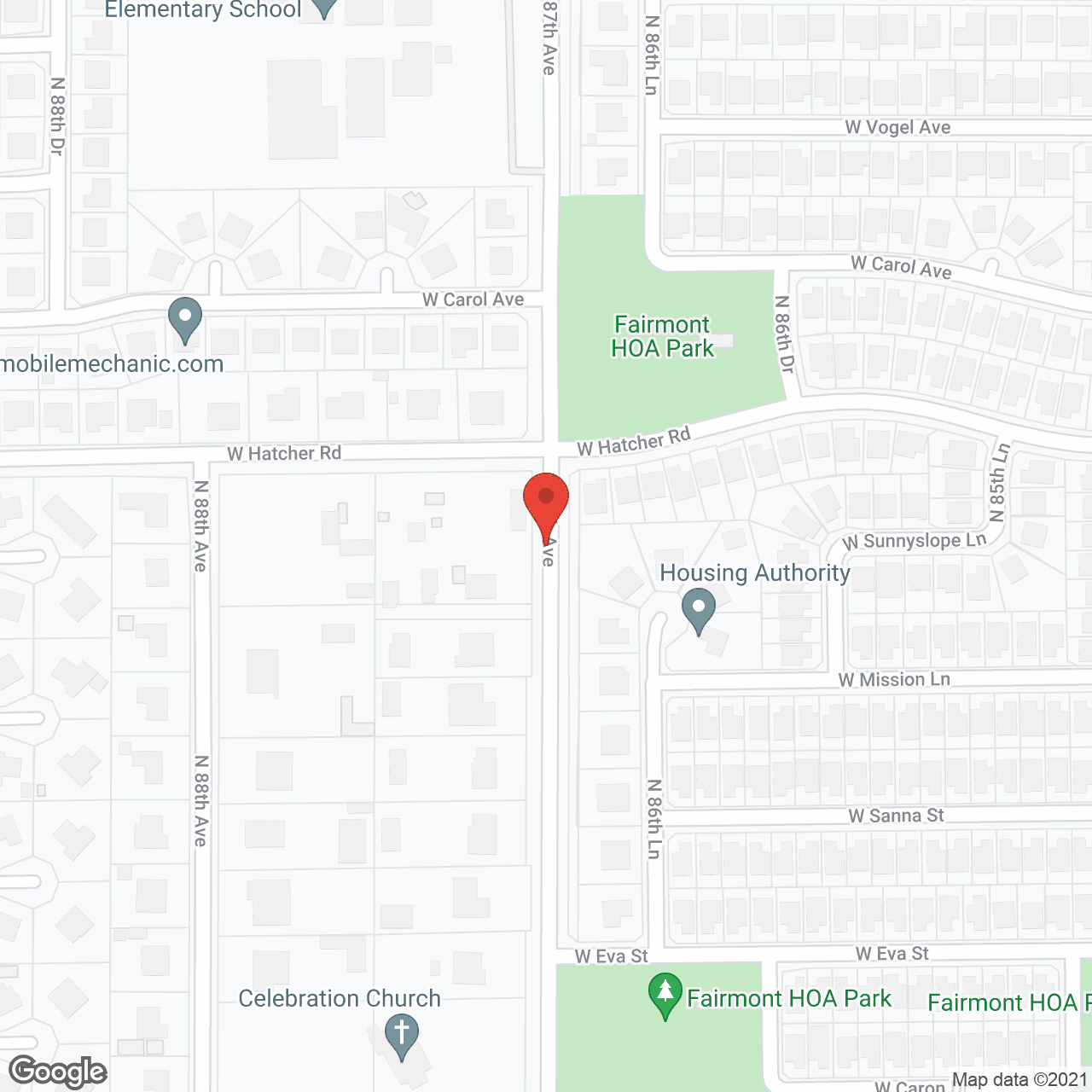 Map of the neighborhood around MorningStar at Golden Ridge