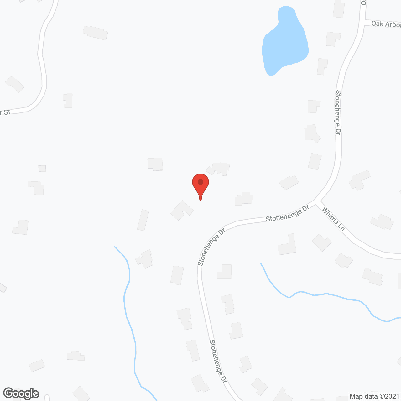 Map of the neighborhood around Blossom Ridge
