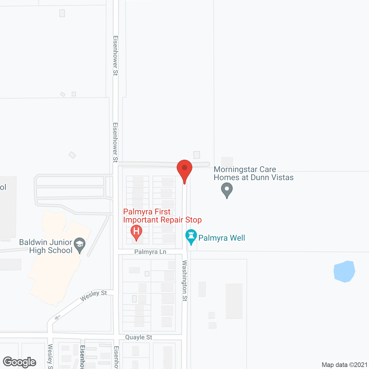 Map of the neighborhood around Dunns Vista