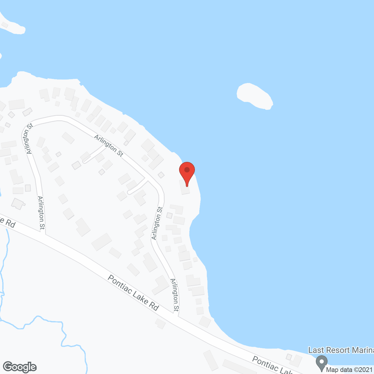 Map of the neighborhood around Lakeside Manor