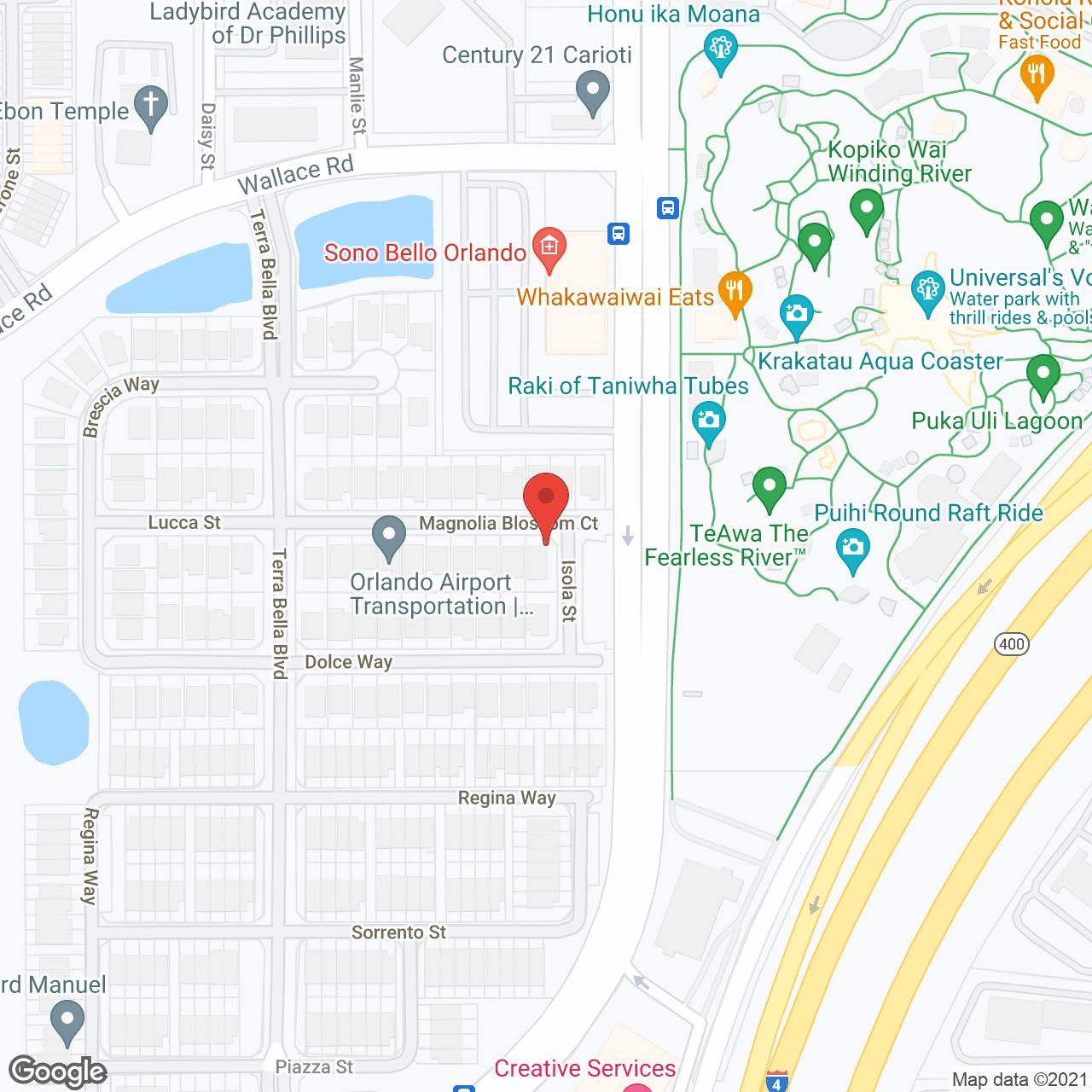 Map of the neighborhood around Overture Dr. Phillips 55+ Apartment Homes