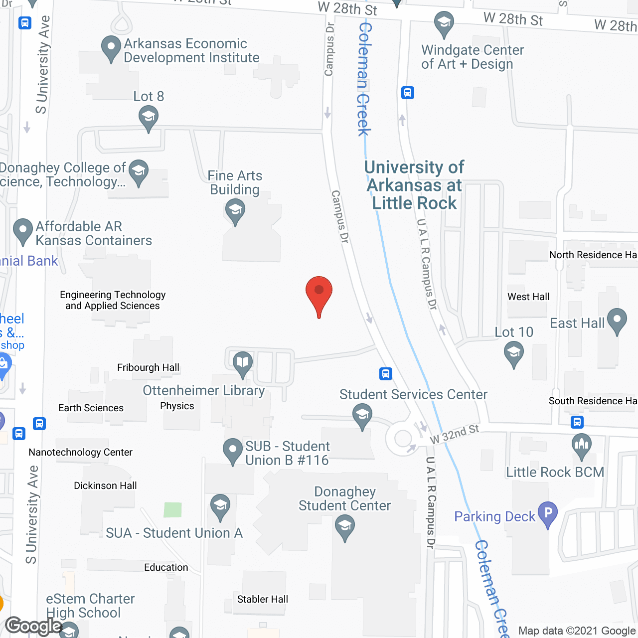 Map of the neighborhood around Chenal Pines Retirement Resort